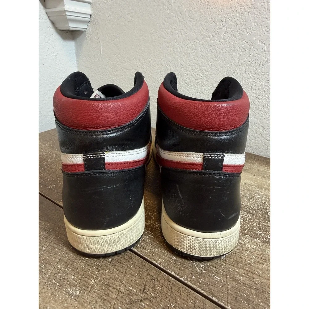 Nike Air Jordan 1 Retro High OG Black Gym Shoes Red/White Sail Size 13 Sneakers
